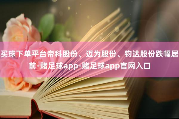 买球下单平台帝科股份、迈为股份、钧达股份跌幅居前-赌足球app-赌足球app官网入口