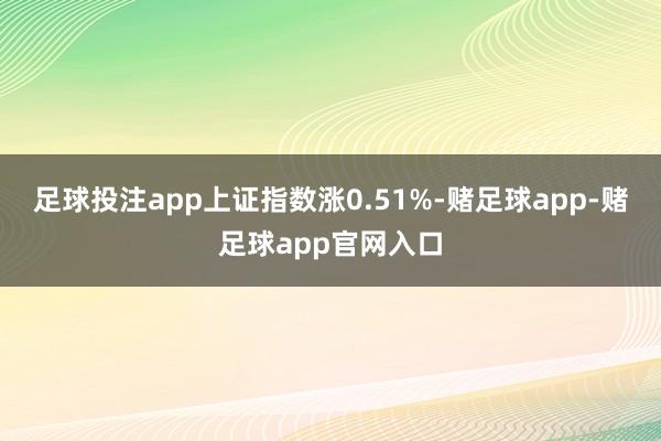 足球投注app上证指数涨0.51%-赌足球app-赌足球app官网入口