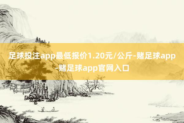 足球投注app最低报价1.20元/公斤-赌足球app-赌足球app官网入口
