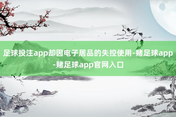 足球投注app却因电子居品的失控使用-赌足球app-赌足球app官网入口