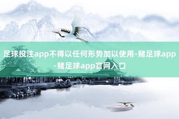 足球投注app不得以任何形势加以使用-赌足球app-赌足球app官网入口